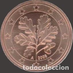 Euros: Germany 5 cent A Berlin 2008 Uncirculated UNC