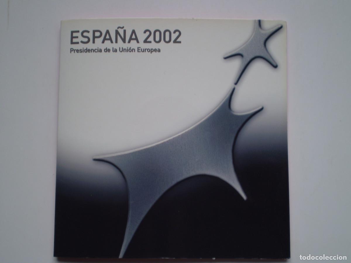 Euros: CARTERA NUMERADA 12 EUROS Plata 2002. Juan Carlos y Sofia. Presidencia de la Union Europea