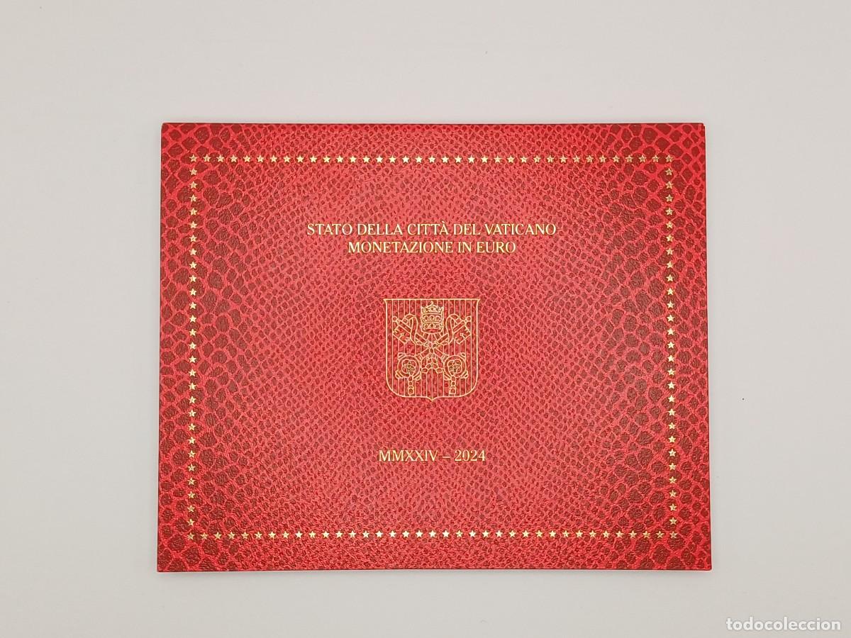 Euros: VATICANO 2024 - CARTERA OFICIAL - 8 VALORES - ESCUDO DE ARMAS PAPA FRANCISCO I -