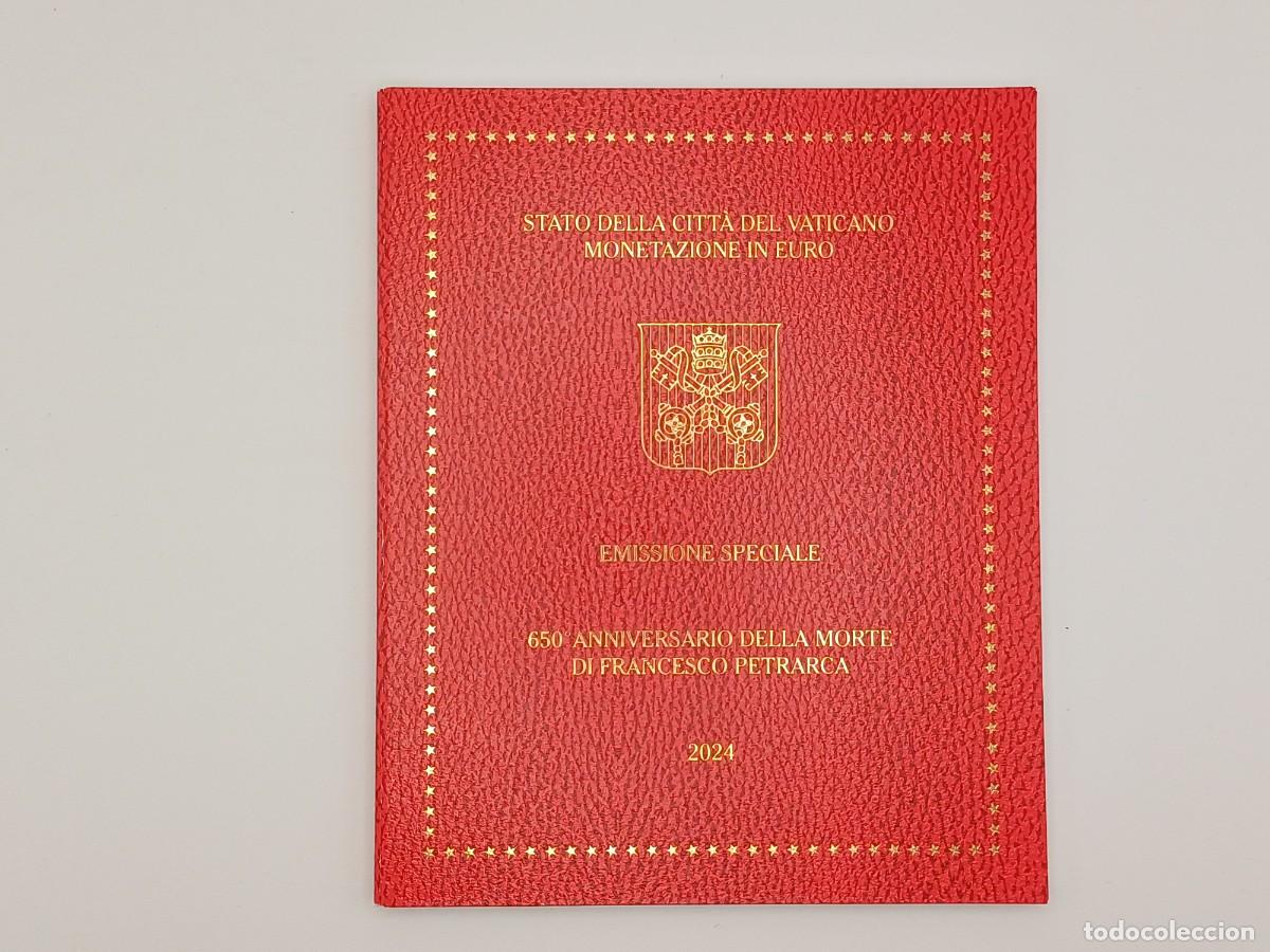 Euros: VATICANO 2024 - CARTERA OFICIAL - 9 VALORES - PAPA FRANCISCO I - ESCUDO DE ARMAS