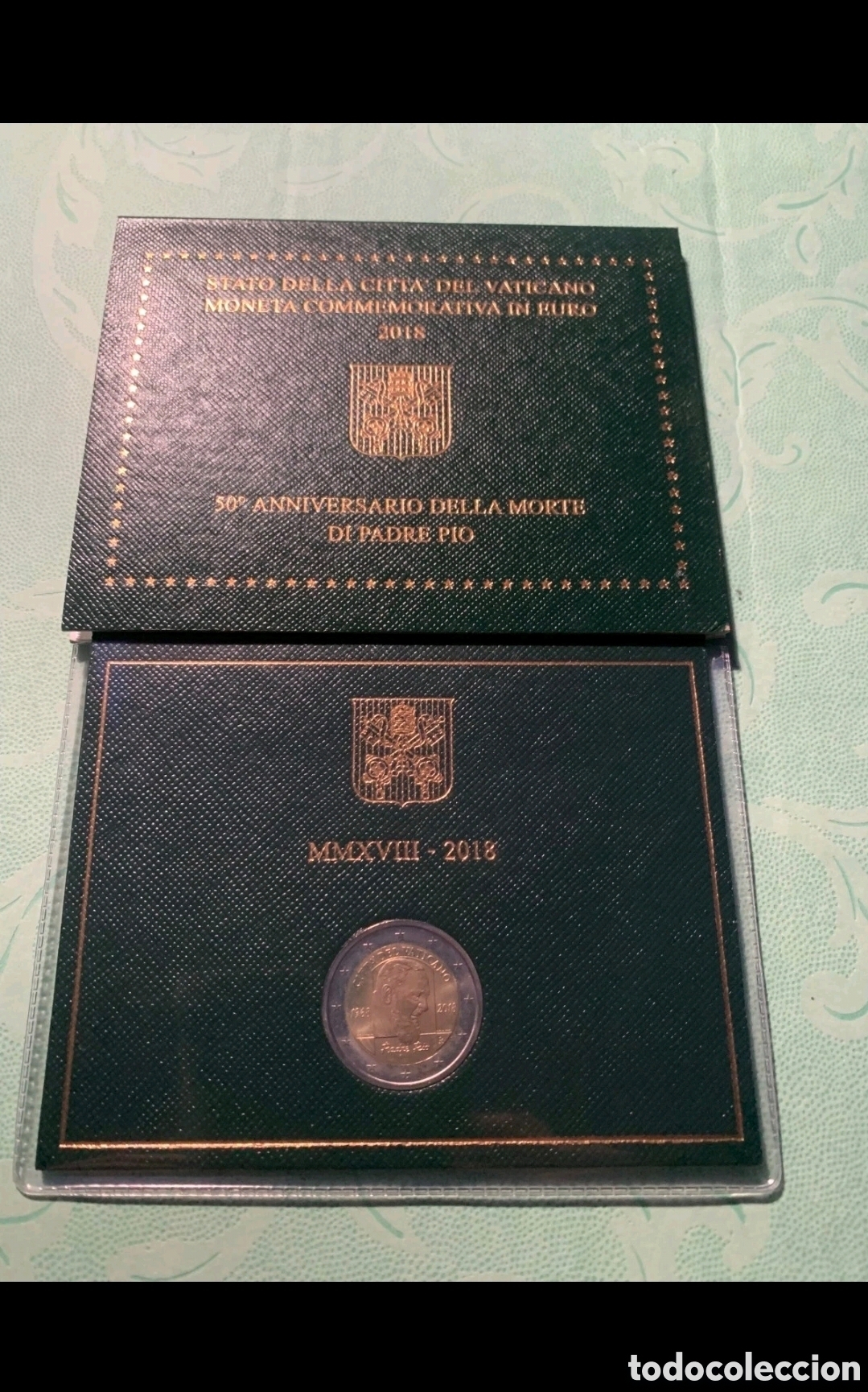 Euros: 2 euros vaticano 2018 padre pio sc