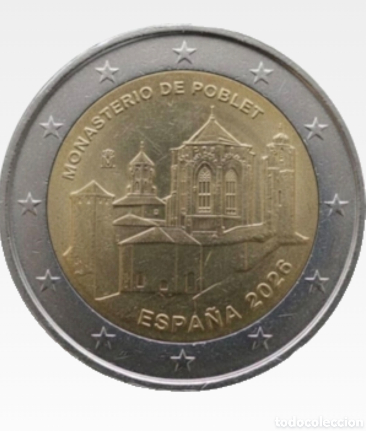 Euros: Moneda conmemorativa 2 euros - 2026 - SC - Espa&ntilde;a - Monasterio de Poblet