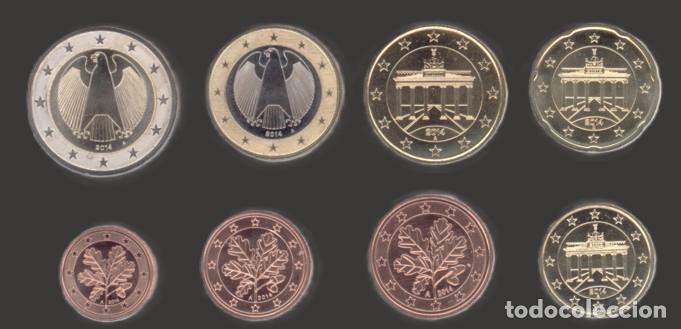 Euros: Germany all 8 coins A Berlin 2014 Uncirculated UNC