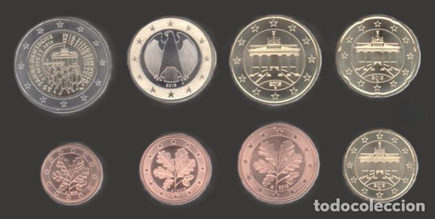 Euros: Germany all 8 coins A Berlin 2015 Uncirculated UNC