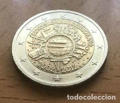 Euros: 2 euros conmemorativos de Alemania. TYE. A&ntilde;o 2012 ceca A