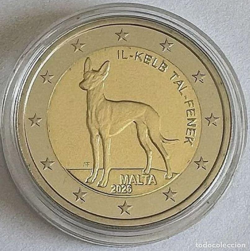 Euros: MALTA 2 E. 2026 CONM. PERRO CONEJERO - DE ROLLO - - Foto 1