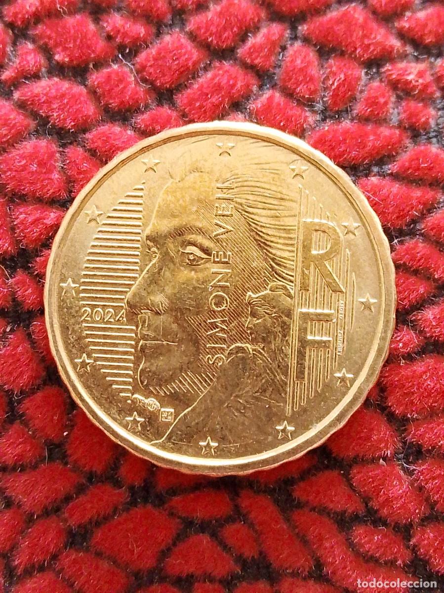 Euros: Moneda zona euro 10 eurocent Francia 2024 nuevo dibujo