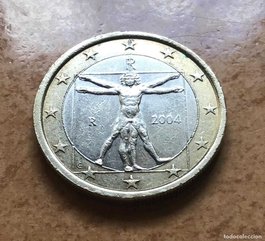 Euros: 1 euro de Italia. A&ntilde;o 2004