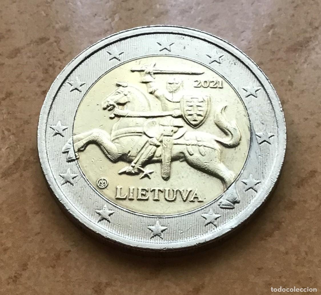 Euros: 2 euros de Lituania. A&ntilde;o 2021