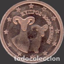 Euros: Cyprus 2 Cent 2008 Uncirculated UNC