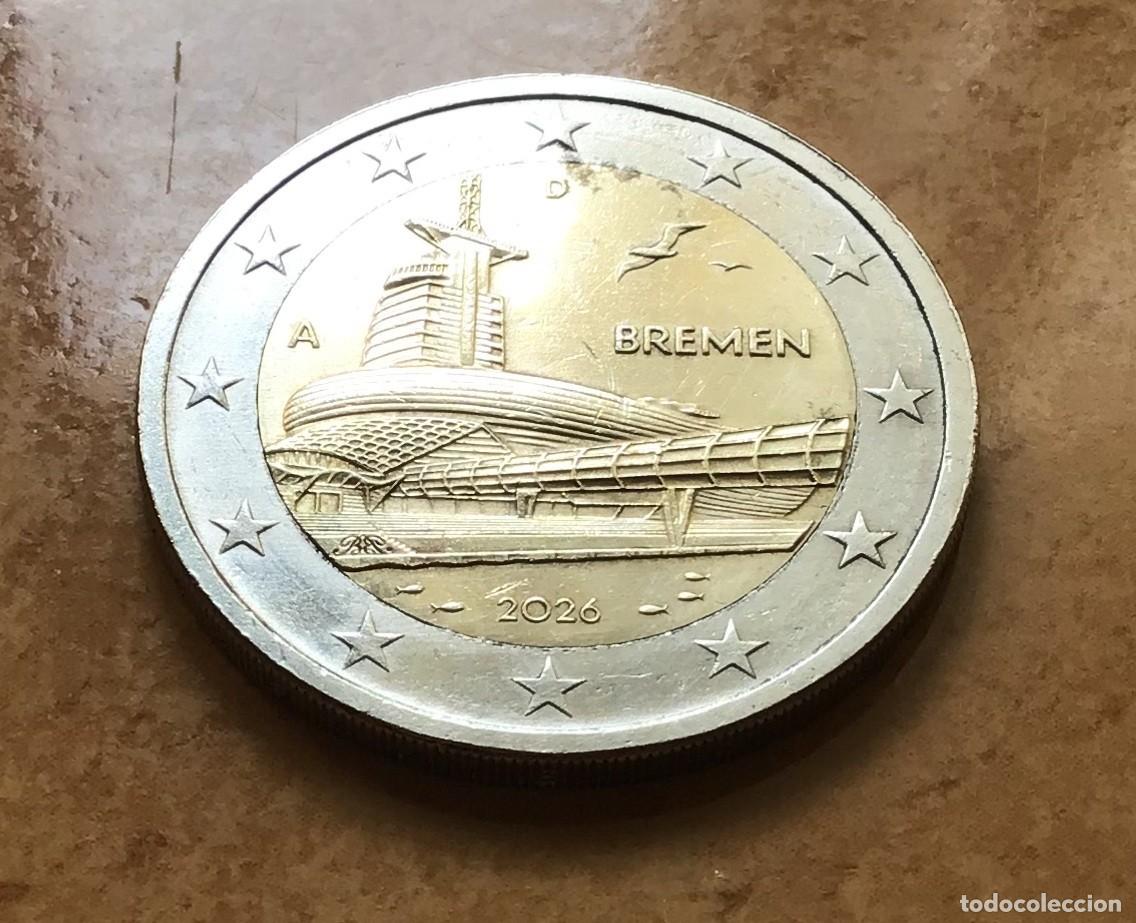 Euros: 2 euros conmemorativos de Alemania. Bremen. A&ntilde;o 2026 ceca A. Circulada EBC