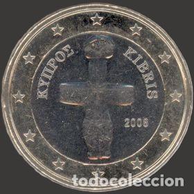Euros: Cyprus 1 Euro 2008 Uncirculated UNC