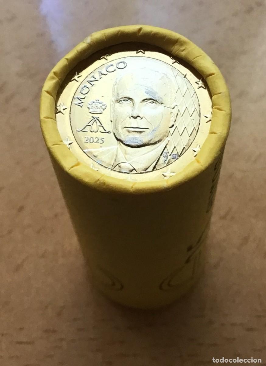 Euros: 1 euro de M&oacute;naco. A&ntilde;o 2025. Sin circular. Nuevo dise&ntilde;o