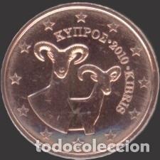 Euros: Cyprus 2 Cent 2010 Uncirculated UNC