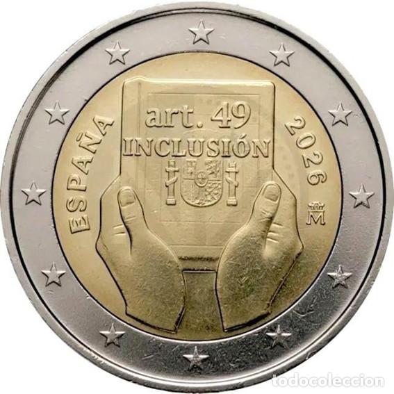 Euros: Espa&ntilde;a/Spain 2 euros 2026 KM#New Inclusi&oacute;n - UNC/SC Sin circular