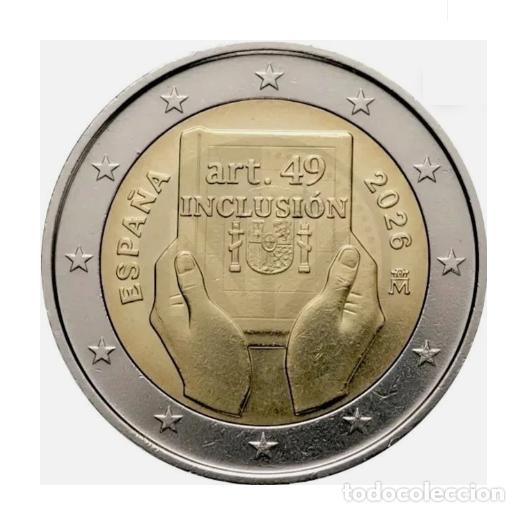 Euros: Rollo 2 Euro Conmemorativo Espa&ntilde;a 2026 &rdquo;Espa&ntilde;a y la discapacidad&rdquo; (25 uds)
