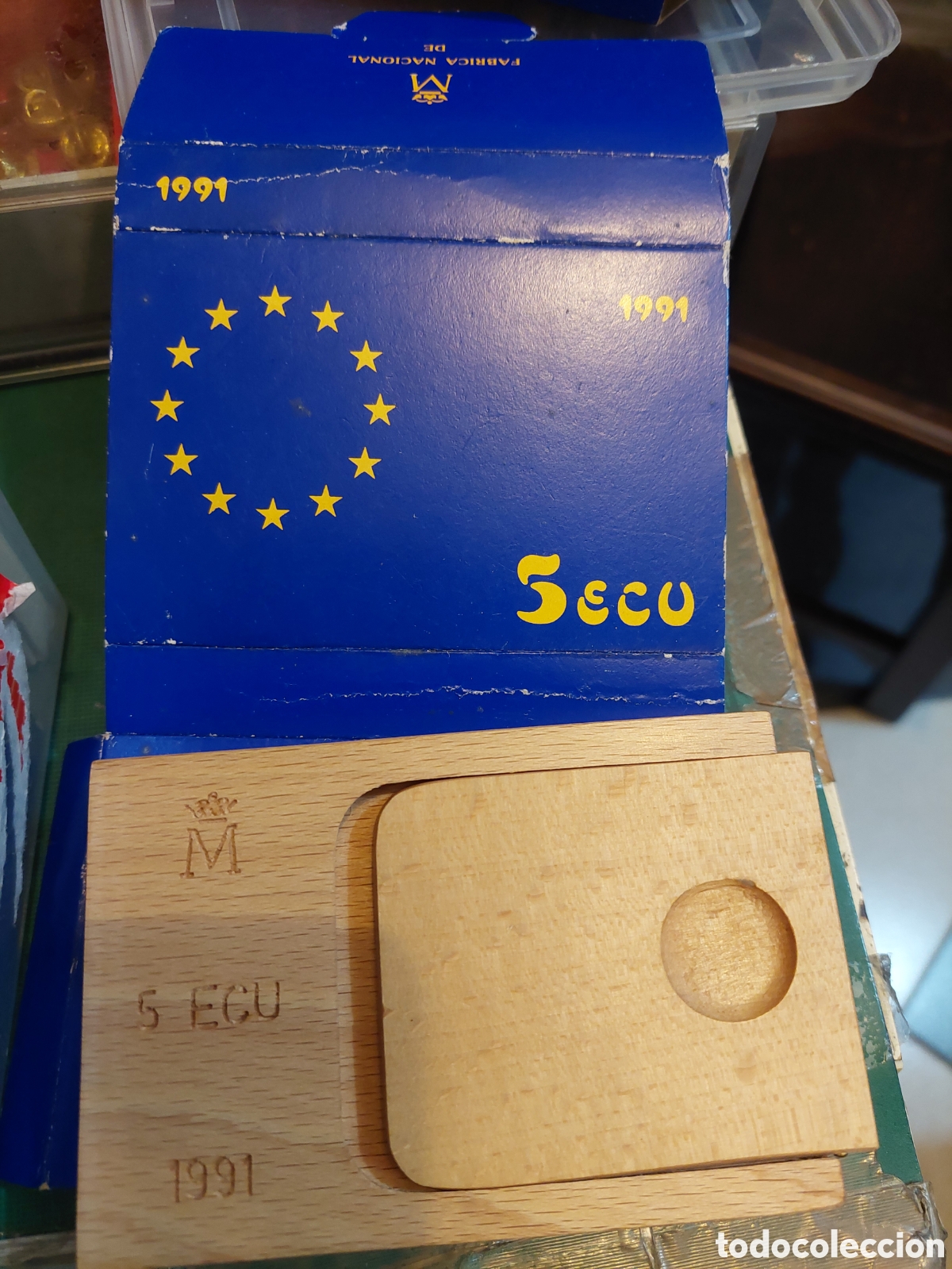 Euros: CAJA 1991 5 ECUS SIN MONEDA SIN CERTIFICADO