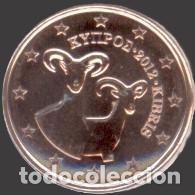 Euros: Cyprus 1 Cent 2012 Uncirculated UNC