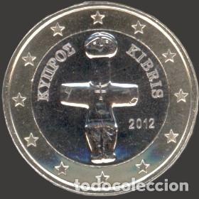 Euros: Cyprus 1 Euro 2012 Uncirculated UNC