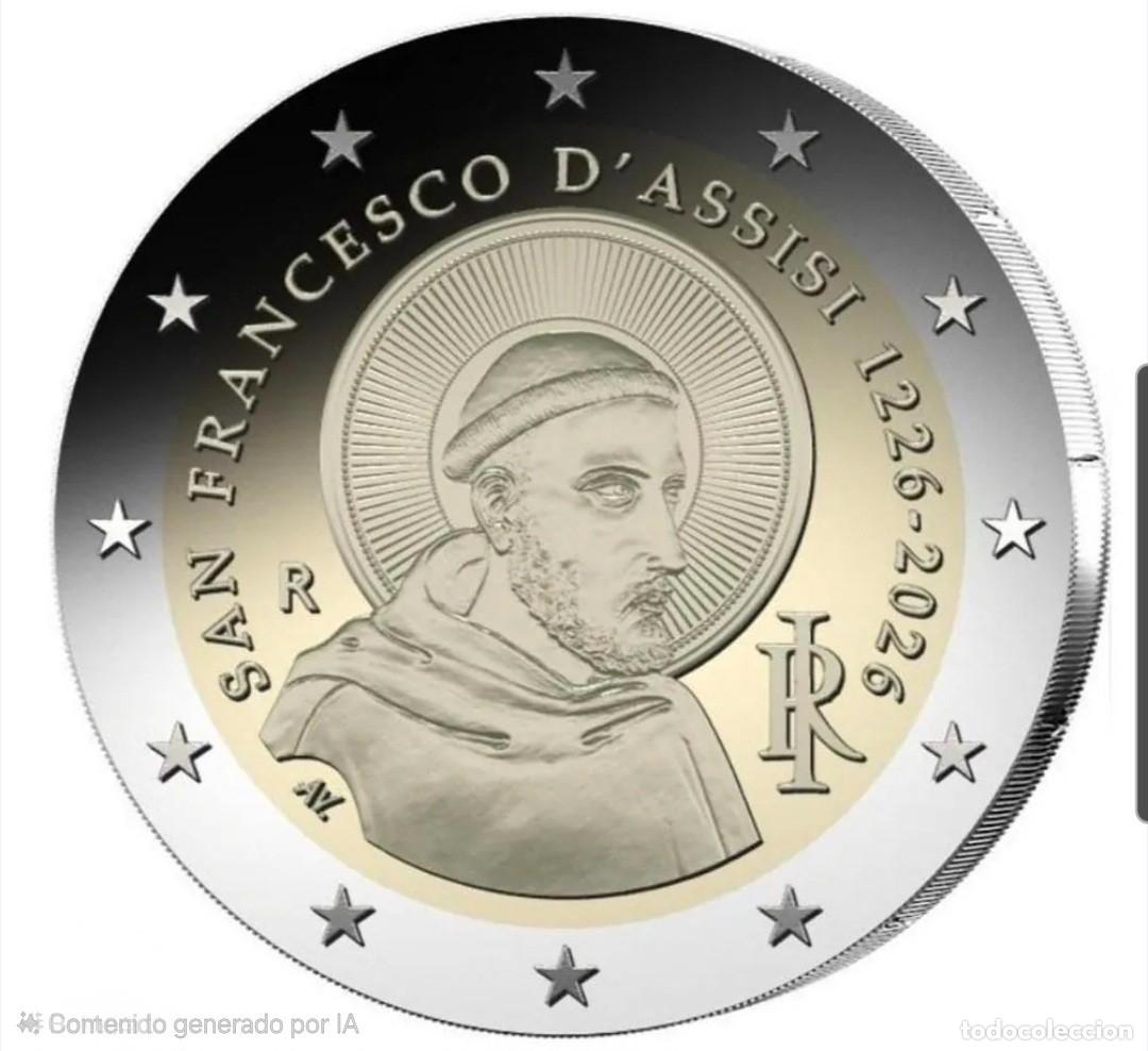 Euros: MONEDA 2 EUROS ITALIA 2026 - SAN FRANCISCO DE ASIS - SIN CIRCULAR