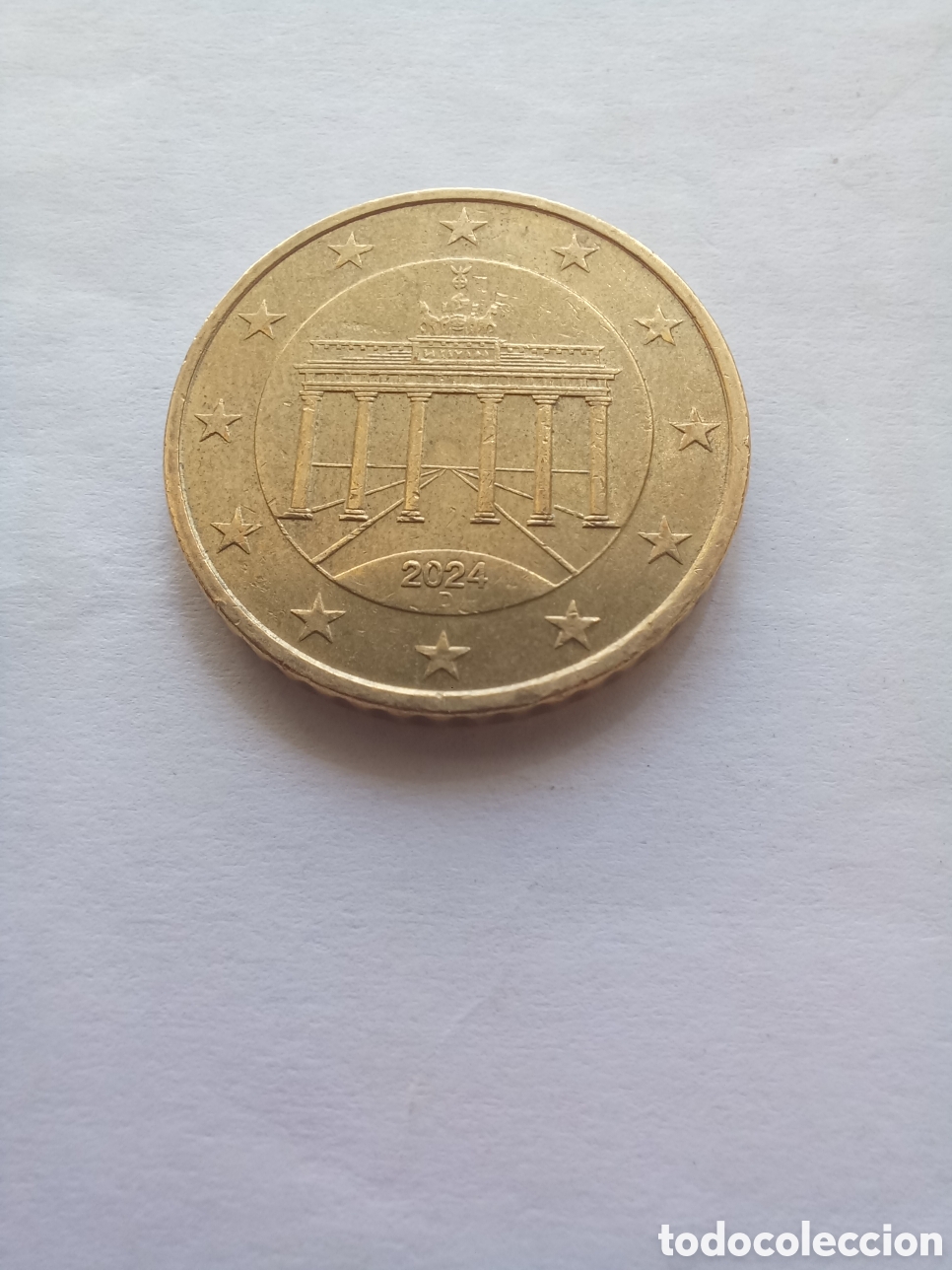 Euros: MONEDA 50 C&Eacute;NTIMOS DE EURO ALEMANIA - A&Ntilde;O 2024, CECA D (PUERTA DE BRANDERBURGO)