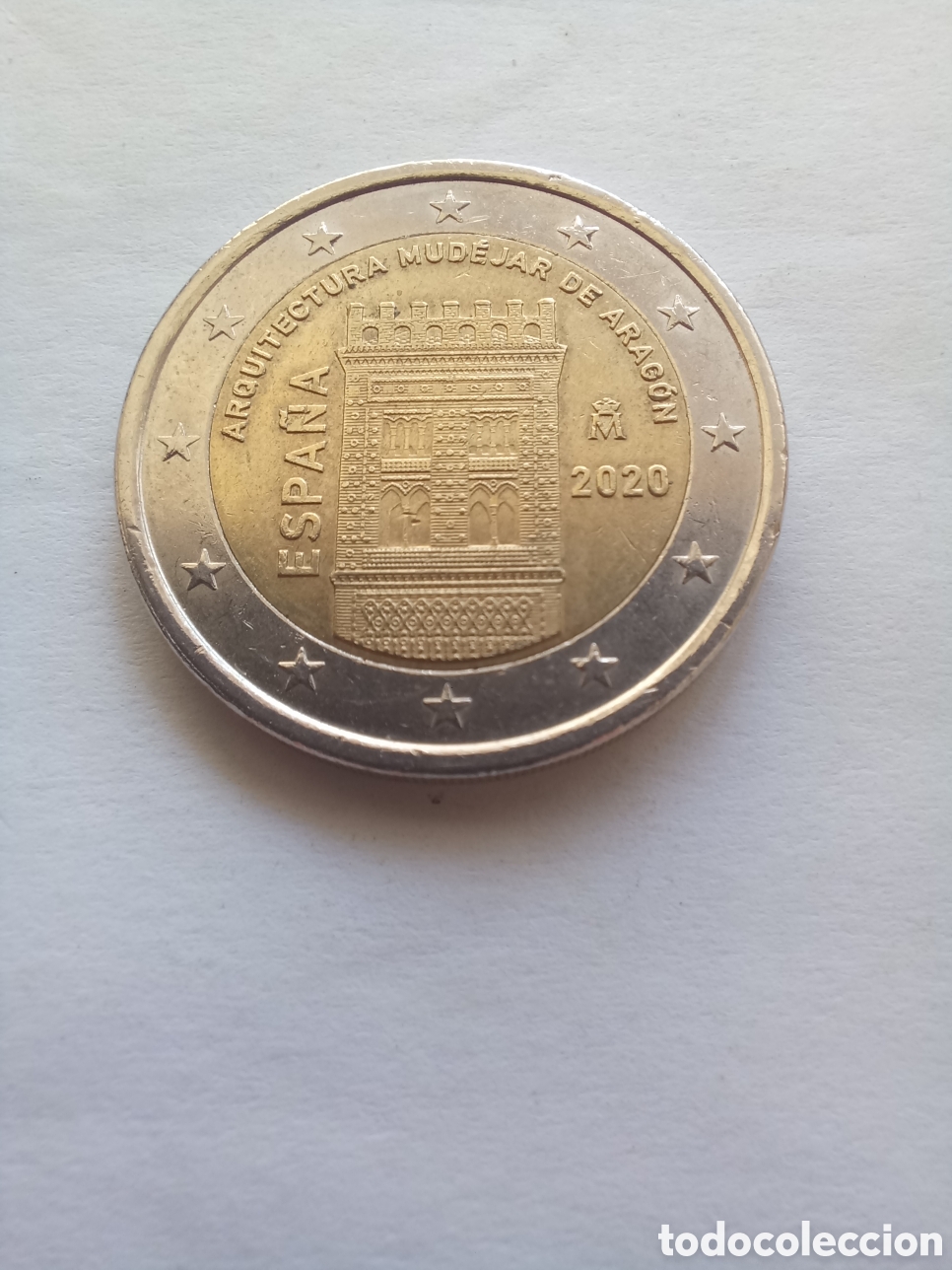 Euros: MONEDA 2 EUROS CONMEMORATIVOS ESPA&Ntilde;A - A&Ntilde;O 2020 (ARQUITECTURA MUD&Eacute;JAR DE ARAG&Oacute;N)