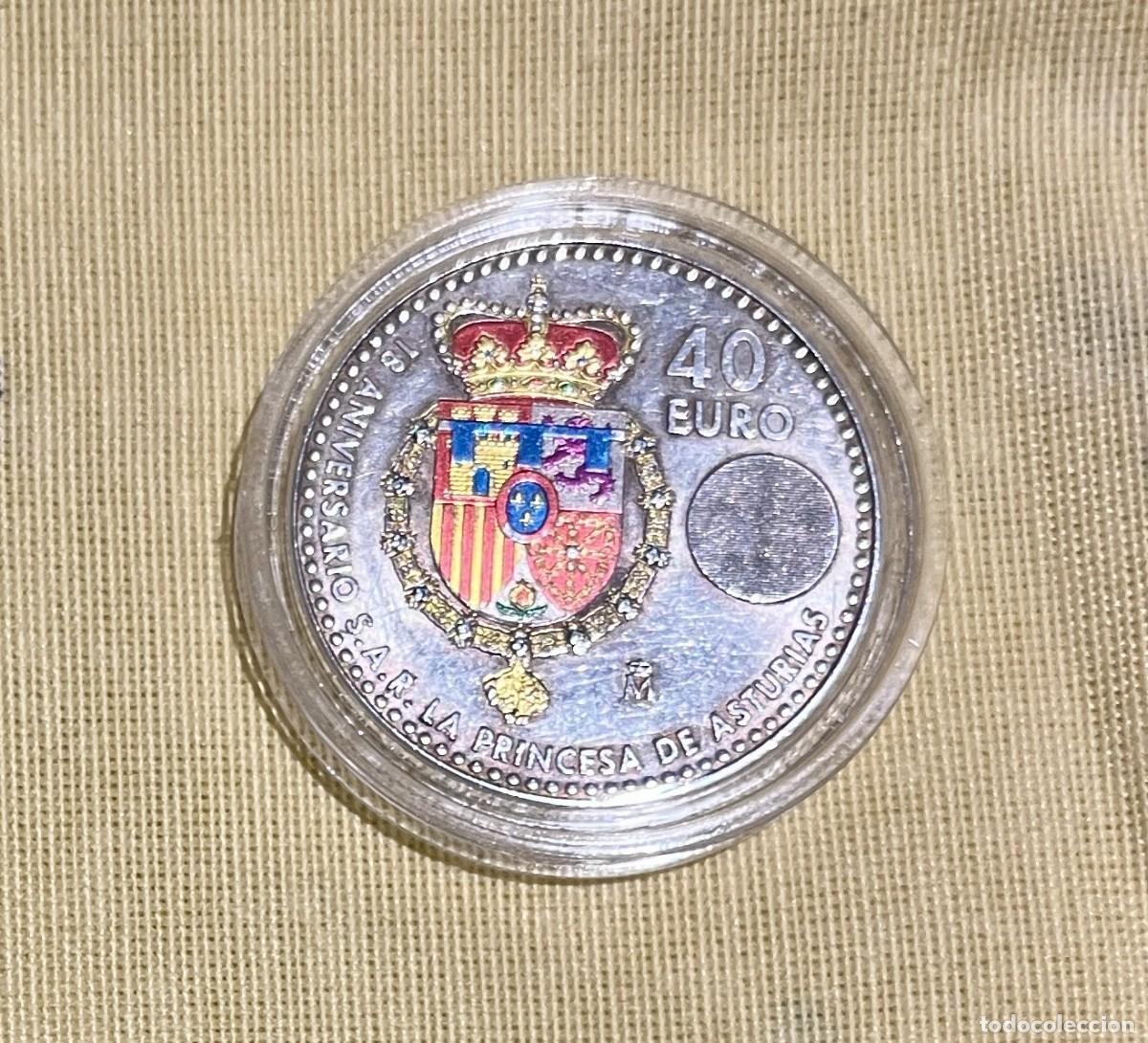 Euros: Moneda Plata 40 Euros 2023.