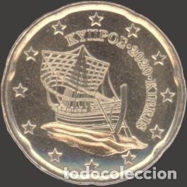 Euros: Cyprus 20 Cent 2020 Uncirculated UNC