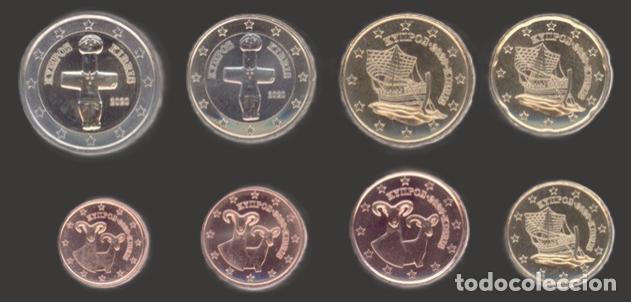 Euros: Cyprus all 8 coins 2020 Uncirculated UNC