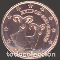 Euros: Cyprus 1 Cent 2021 Uncirculated UNC
