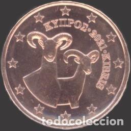 Euros: Cyprus 5 Cent 2021 Uncirculated UNC
