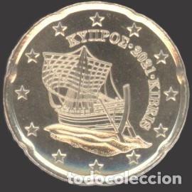 Euros: Cyprus 20 Cent 2021 Uncirculated UNC
