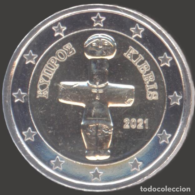 Euros: Cyprus 2 Euro 2021 Uncirculated UNC