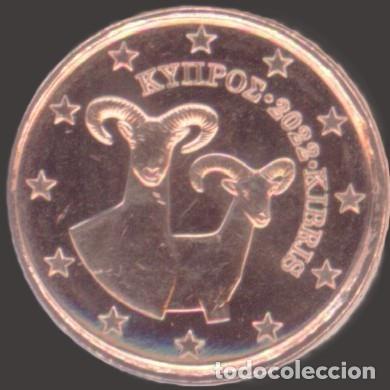 Euros: Cyprus 1 Cent 2022 Uncirculated UNC