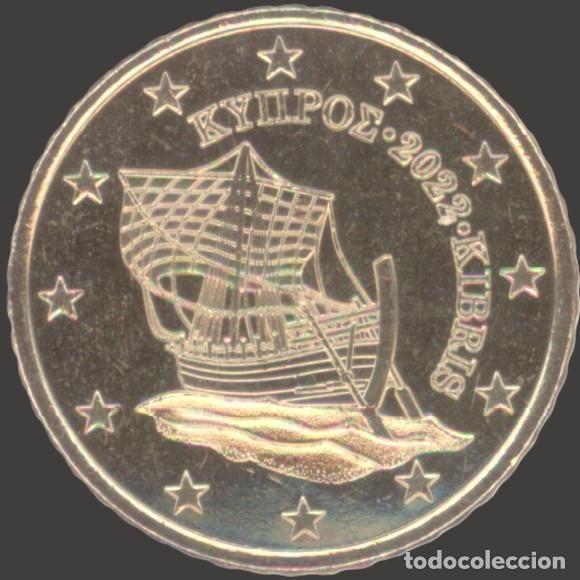 Euros: Cyprus 50 Cent 2022 Uncirculated UNC