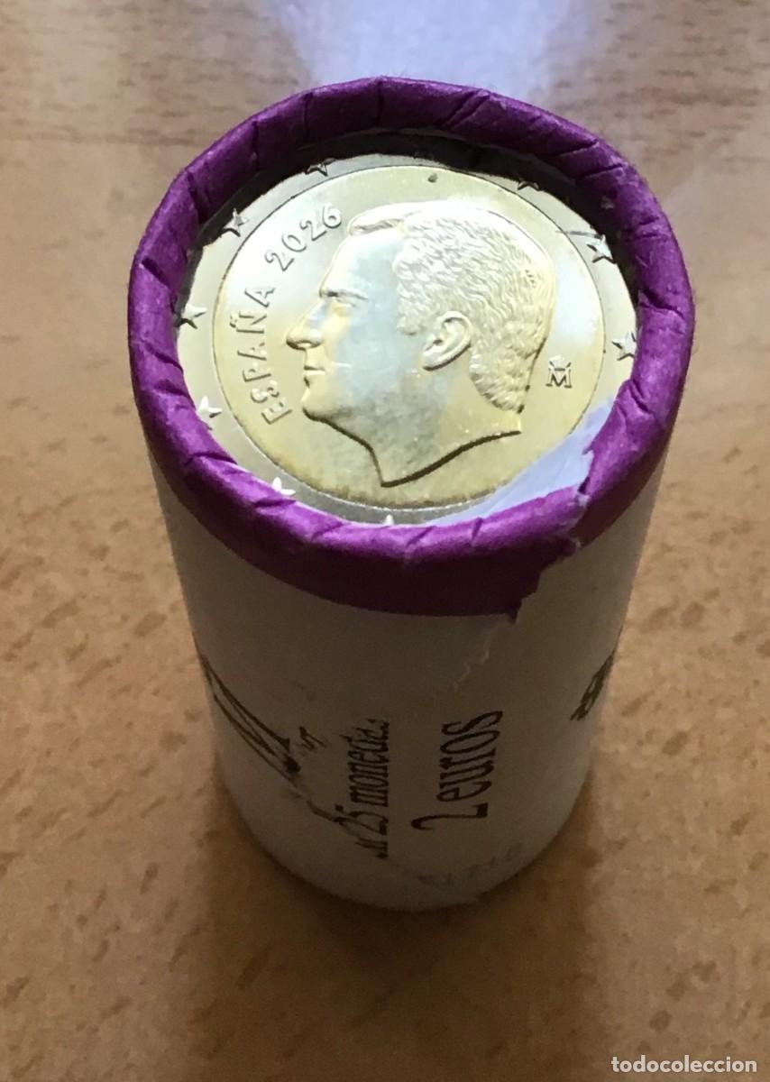 Euros: 2 euros de Espa&ntilde;a. A&ntilde;o 2026. Sin circular