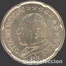 Euros: Vatican 20 cent 2002 Uncirculated UNC