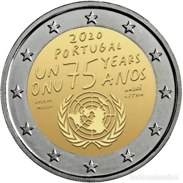 Euros: PORTUGAL 2 EUROS 2020 CONM. - 75 ANIVERSARIO DE LA ONU -