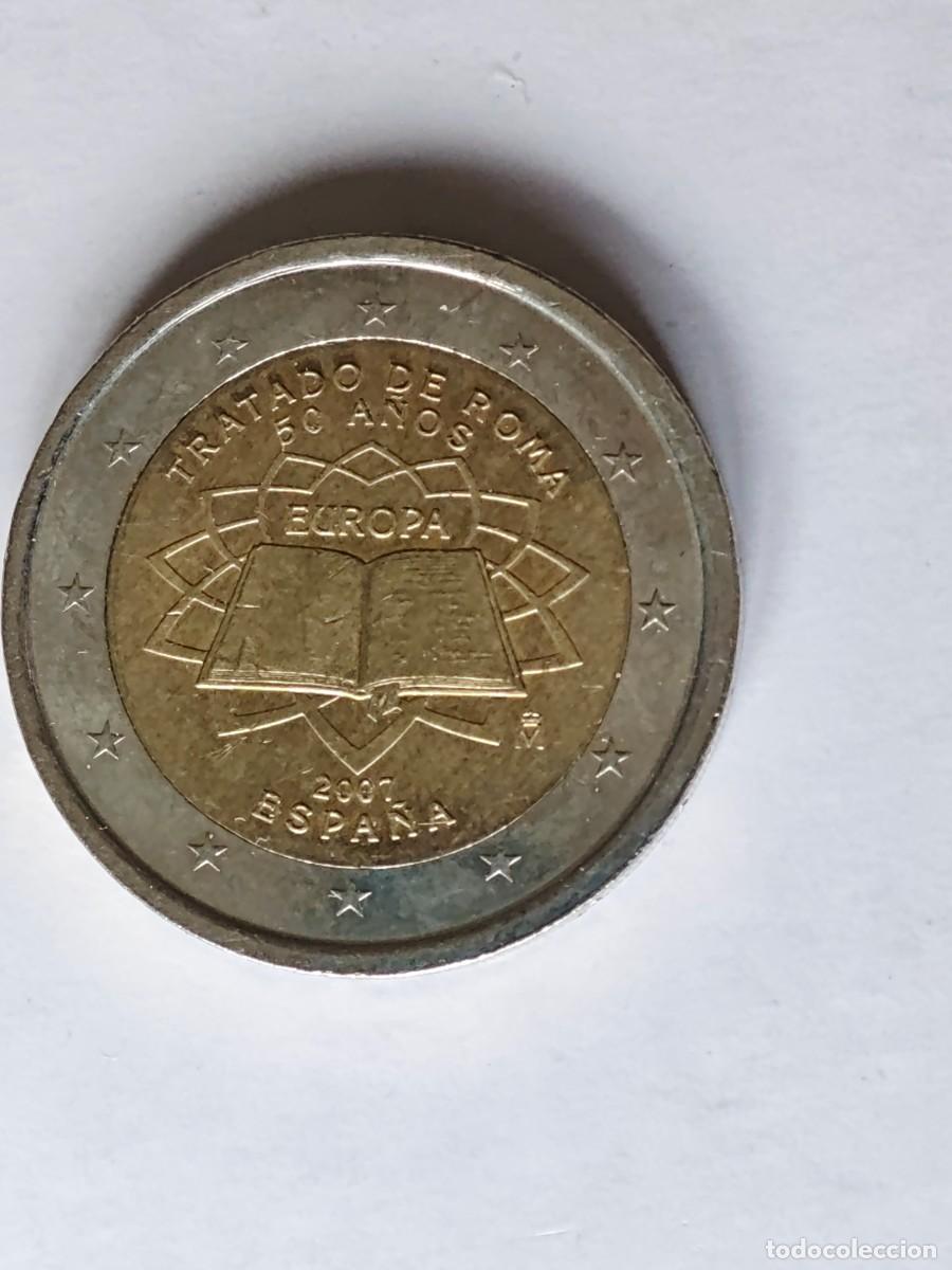 Euros: Moneda conmemorativa de 2 &euro; Espa&ntilde;a 2007, Tratado de Roma