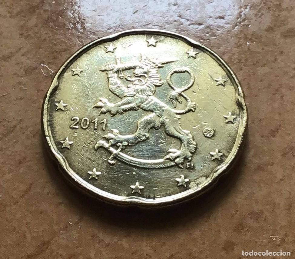Euros: 20 c&eacute;ntimos de euro de Finlandia. A&ntilde;o 2011