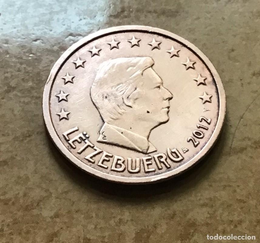 Euros: 2 c&eacute;ntimos de euro de Luxemburgo. A&ntilde;o 2012 - Foto 1