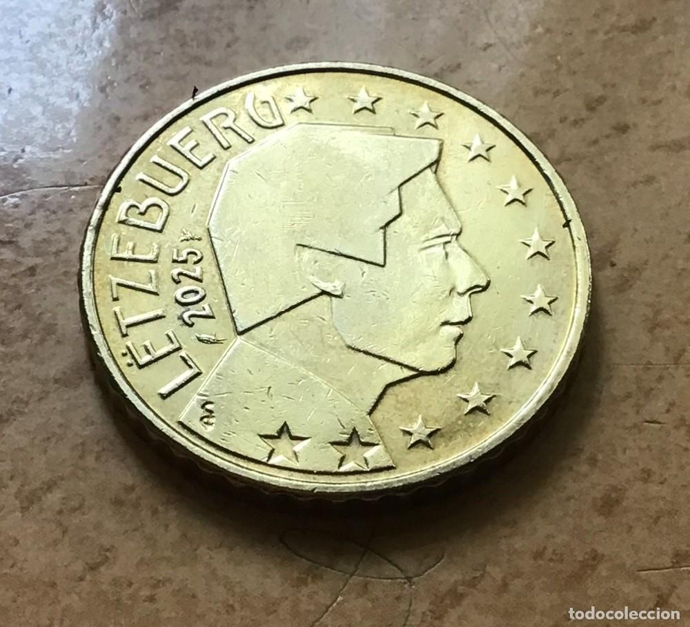 Euros: 50 c&eacute;ntimos de Euro de Luxemburgo. A&ntilde;o 2025