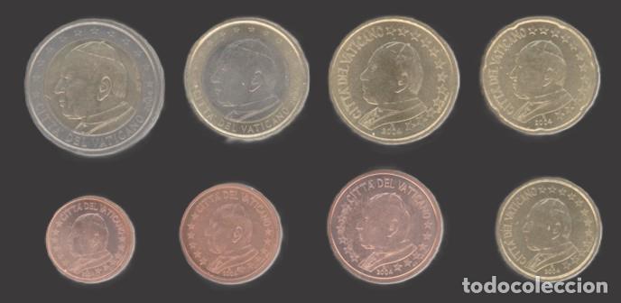Euros: Vatican all 8 coins 2004 Uncirculated UNC