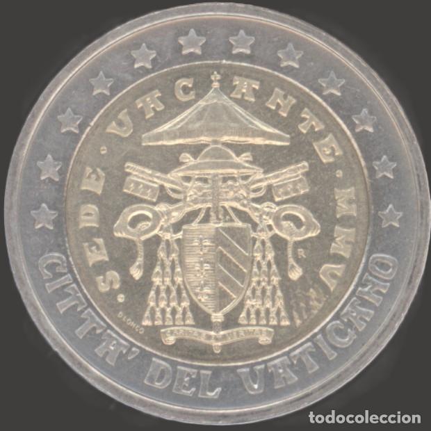 Euros: Vatican 2 Euro 2005 Sede Vacante Uncirculated UNC