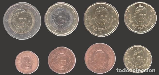 Euros: Vatican all 8 coins 2006 Uncirculated UNC