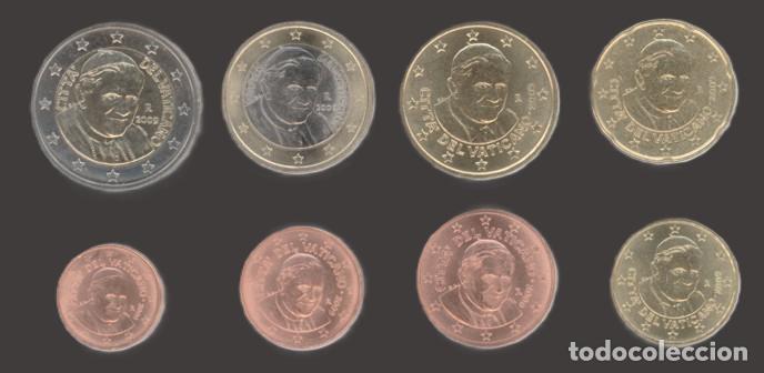Euros: Vatican all 8 coins 2009 Uncirculated UNC