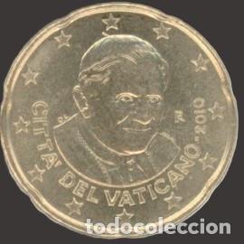 Euros: Vatican 20 cent 2010 Uncirculated UNC
