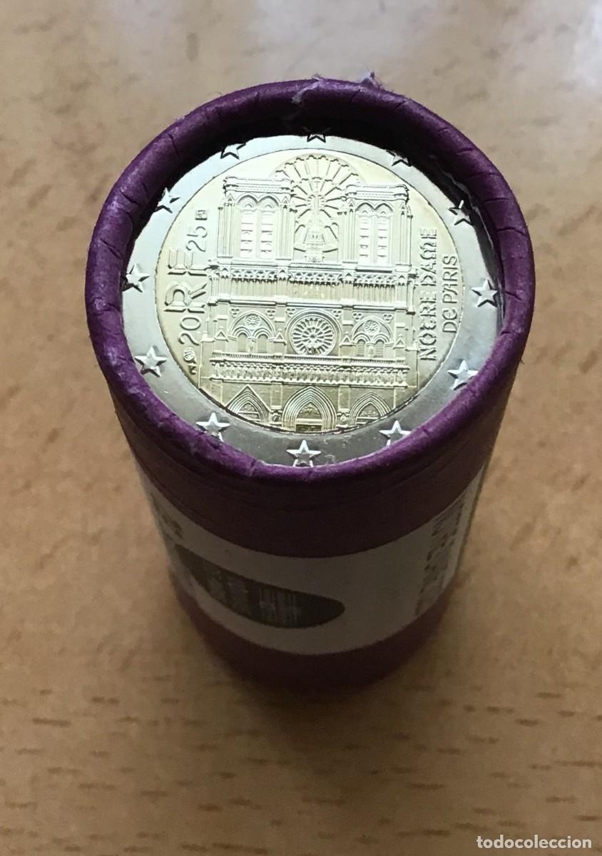 Euros: 2 euros conmemorativos de Francia. Catedral de Notre Dame. A&ntilde;o 2025. Sin circular