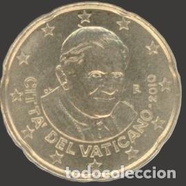 Euros: Vatican 20 cent 2010 Uncirculated UNC