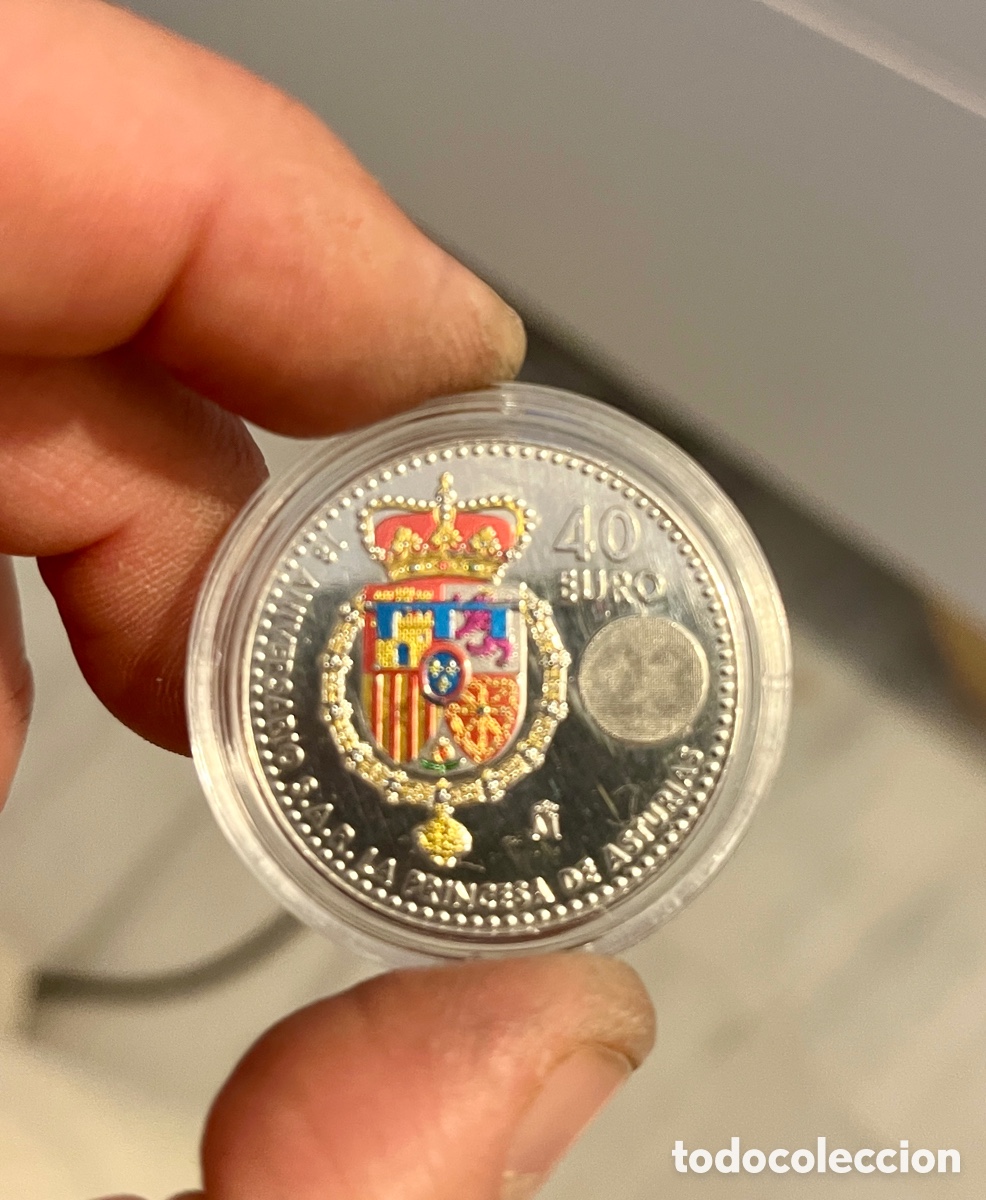 Euro: Moneda Plata 40 Euros 2023.